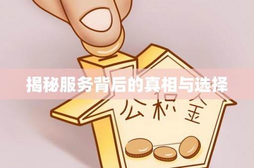同安揭秘服务背后的真相与选择