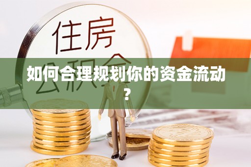 同安如何合理规划你的资金流动？