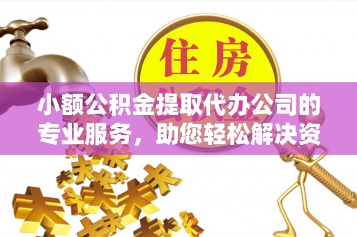 同安小额公积金提取代办公司的专业服务，助您轻松解决资金难题