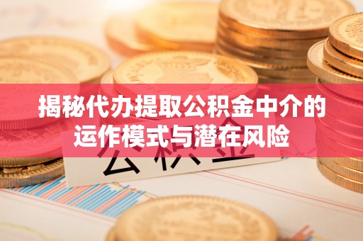 同安揭秘代办提取公积金中介的运作模式与潜在风险