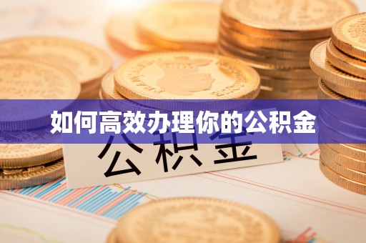 同安如何高效办理你的公积金