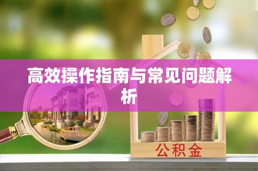 同安高效操作指南与常见问题解析