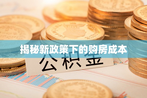 同安揭秘新政策下的购房成本