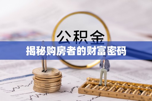 同安揭秘购房者的财富密码