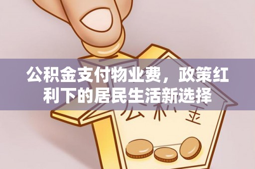 同安公积金支付物业费，政策红利下的居民生活新选择
