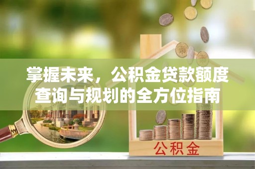 同安掌握未来，公积金贷款额度查询与规划的全方位指南