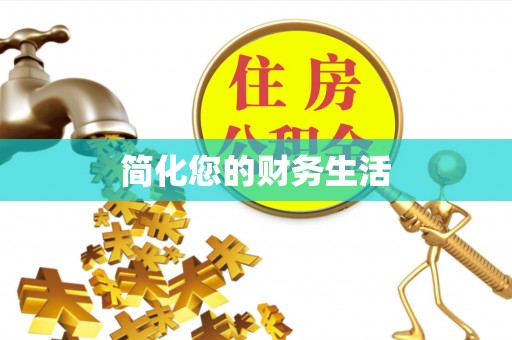 同安简化您的财务生活