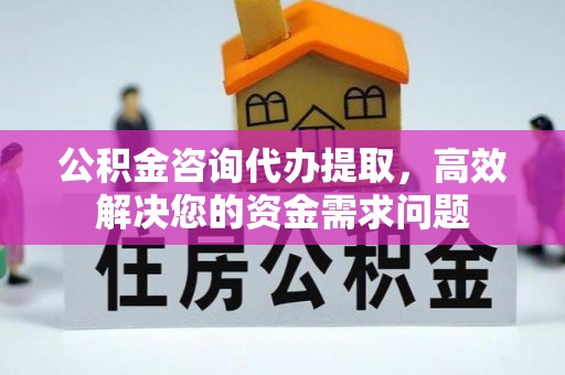 同安公积金咨询代办提取，高效解决您的资金需求问题
