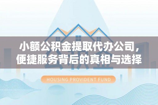 同安小额公积金提取代办公司，便捷服务背后的真相与选择