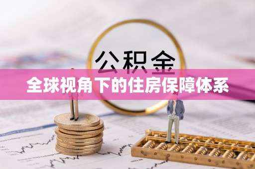 同安全球视角下的住房保障体系