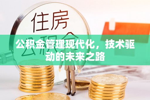 同安公积金管理现代化，技术驱动的未来之路